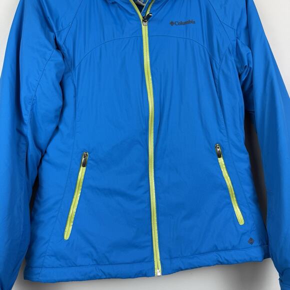 Columbia Ski Jacket Women‎ Small Blue Titanium Omni-Shield Hooded Outdoor - Picture 3 of 8